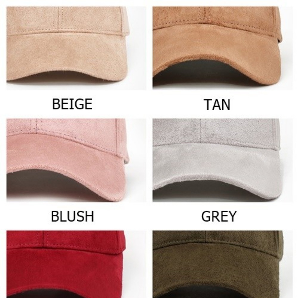 New baseball faux suede baseball cap - Picture 4 of 4